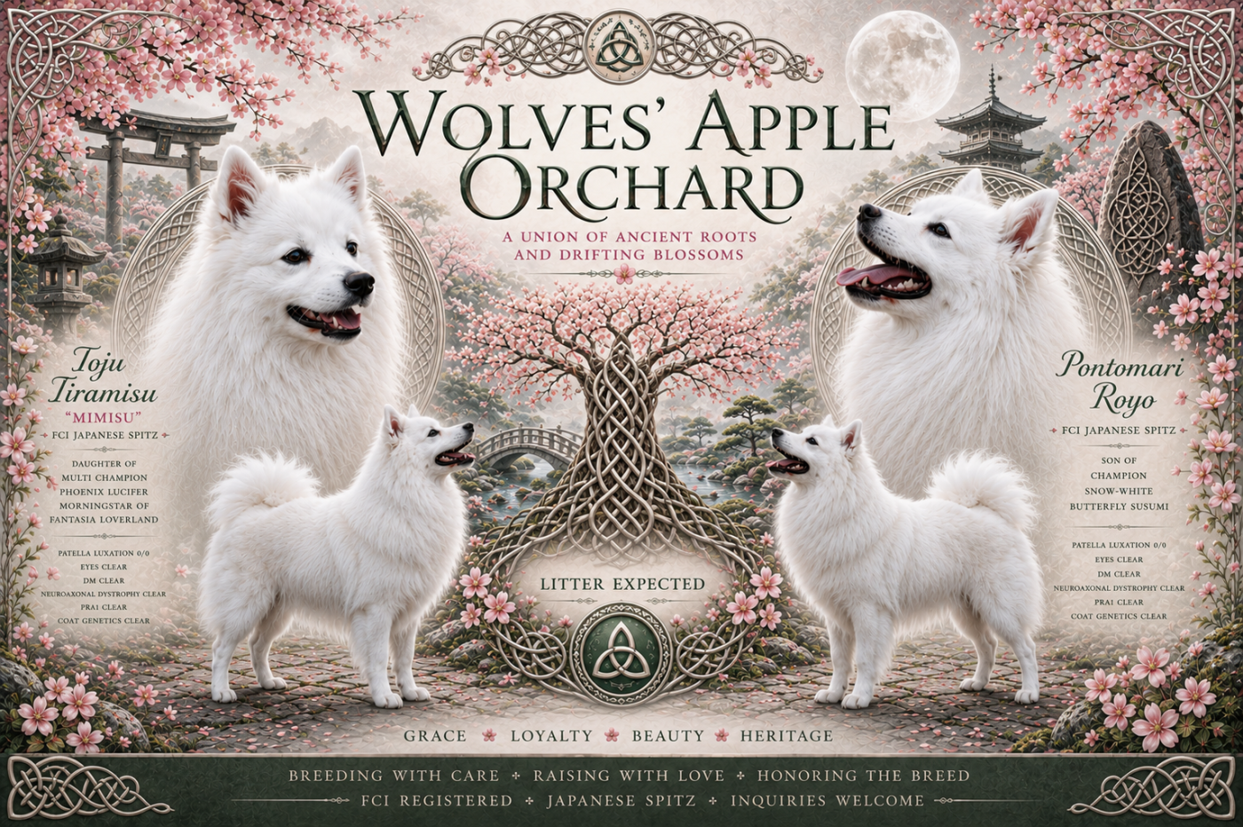 Chiot Spitz japonais de la Pommeraie des Loups