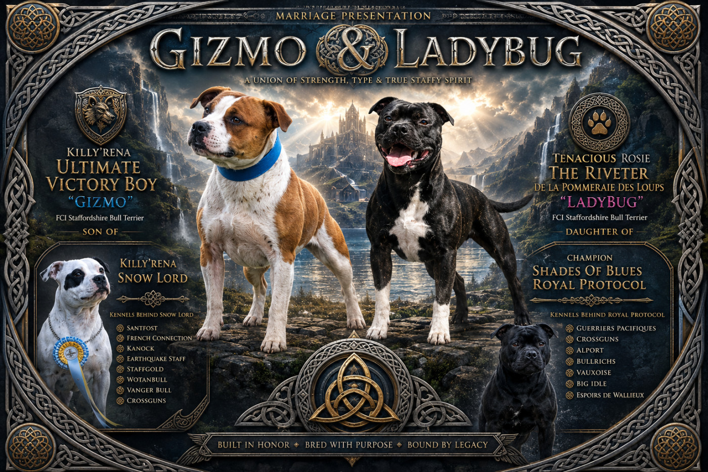 Chiot Staffordshire Bull Terrier de la Pommeraie des Loups